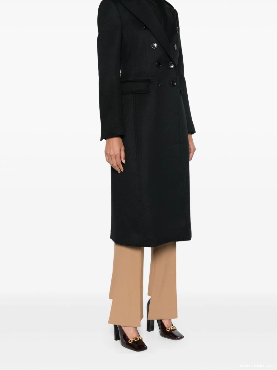 Affordable FORD TOM double-breasted Women coat 0216