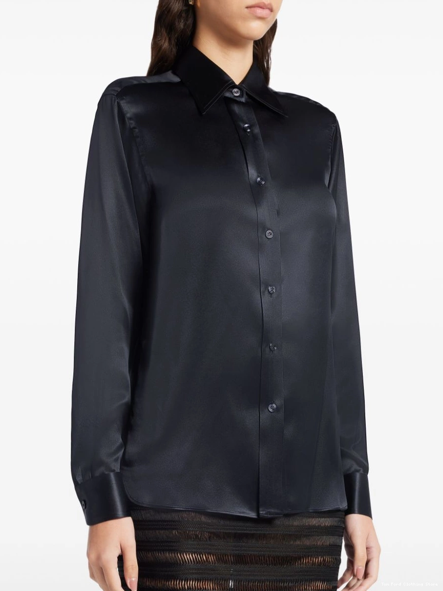 Affordable shirt TOM FORD silk-charmeuse Women 0214