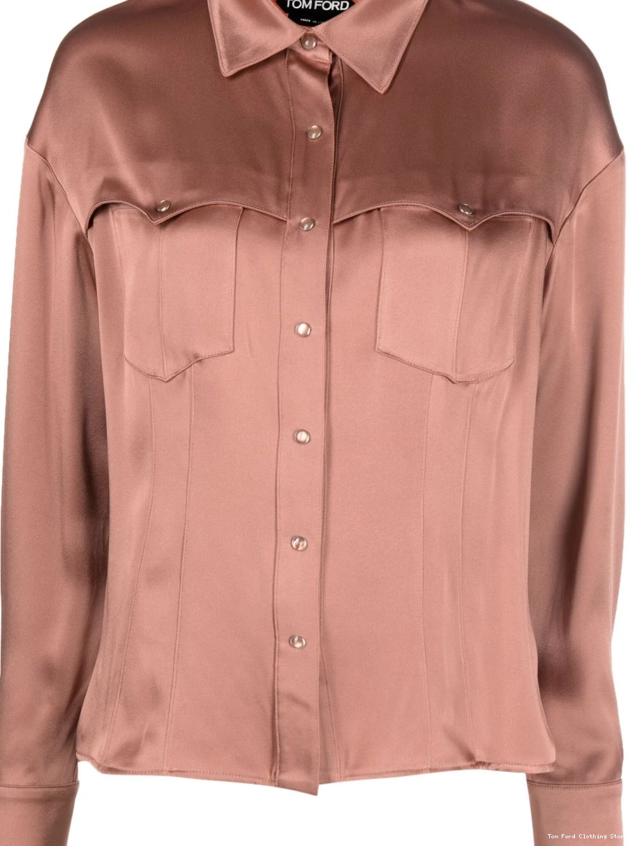 shirt Western-style satin FORD TOM Women 0311